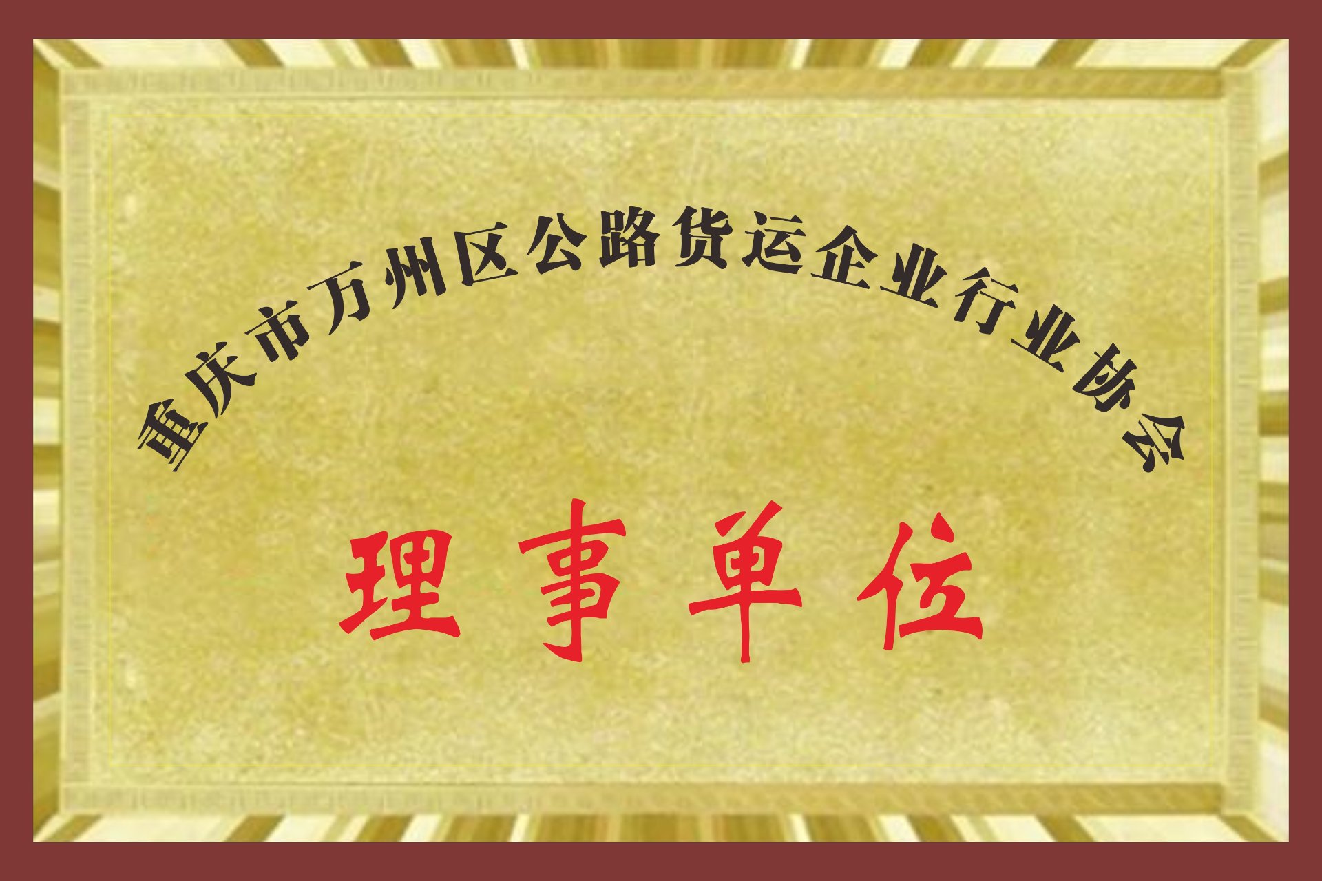 公路货运企业行业协会理事单位